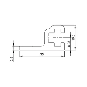 Adam Hall 6161 Sliding Rack Strip