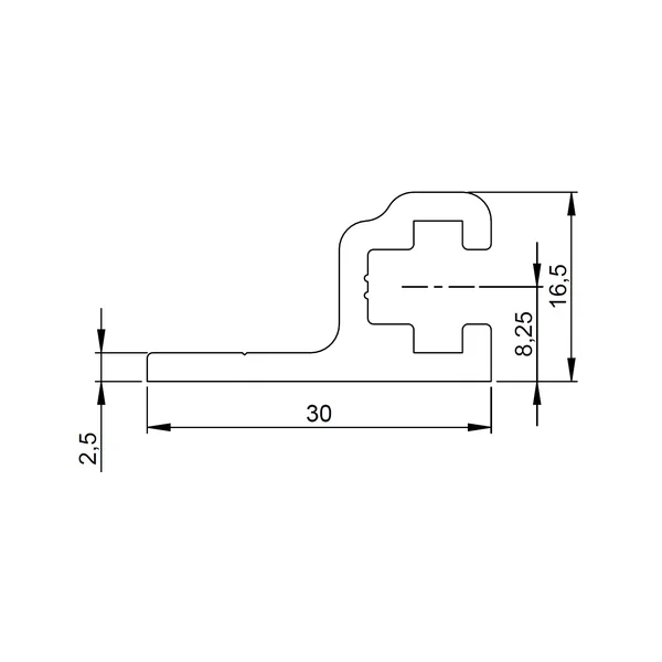 Adam Hall 6161 Sliding Rack Strip