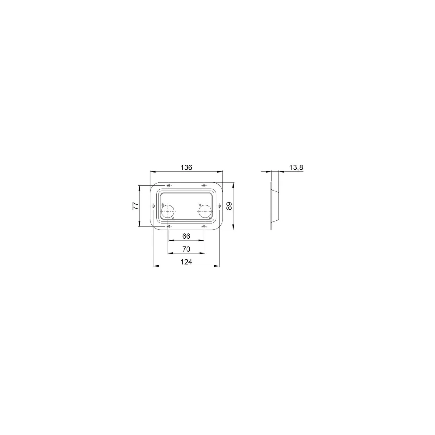 Adam Hall 8708 Dish for D-Type Socket