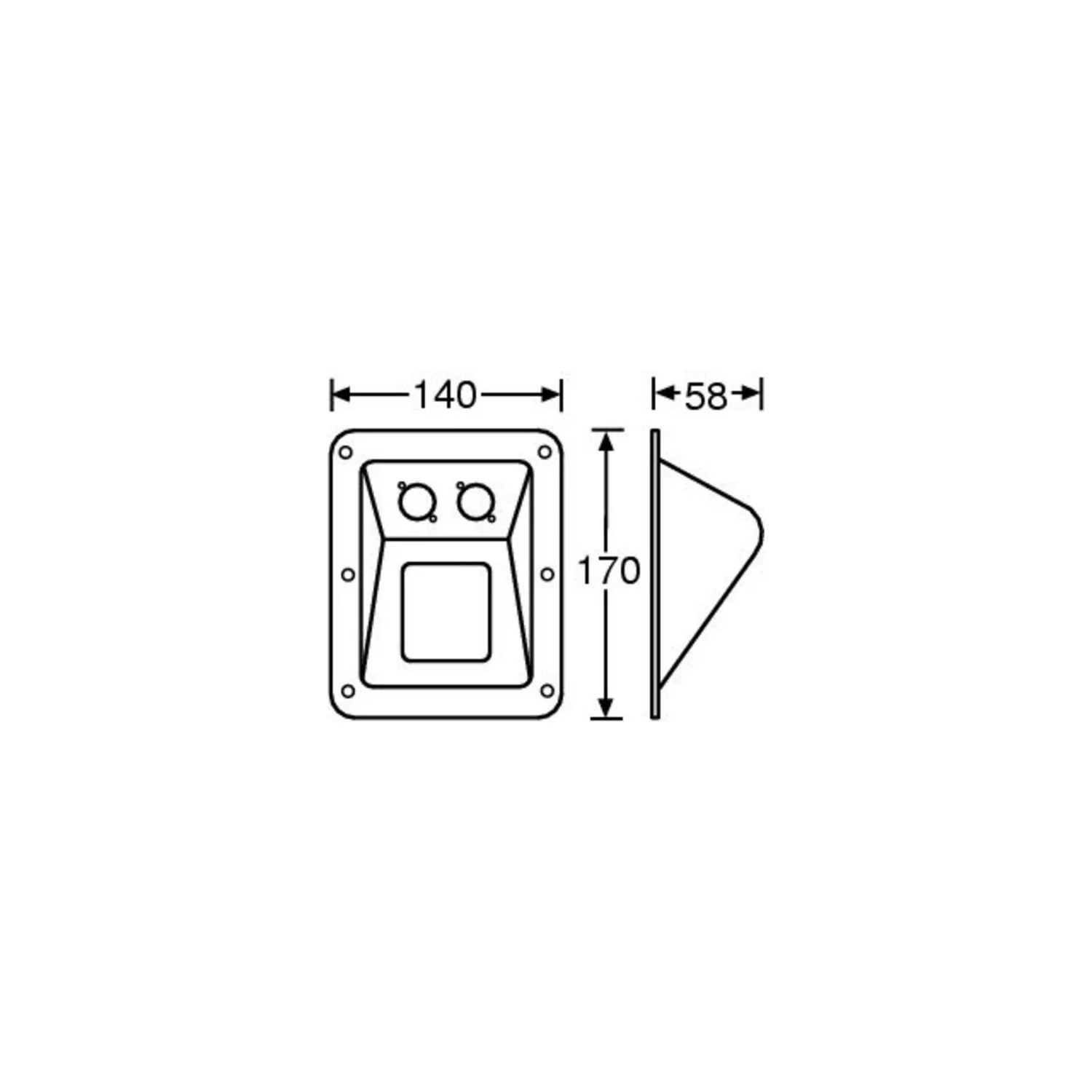 Adam Hall 87160 Dish D-Type Sockets blk