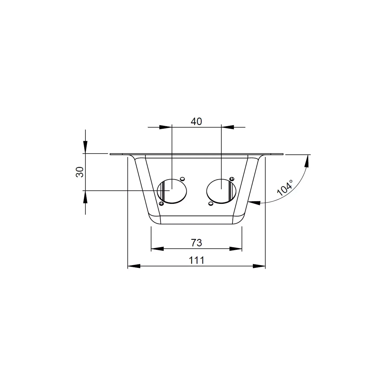 Adam Hall 87160 Dish D-Type Sockets blk