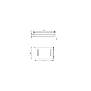 Adam Hall 87407V Rack Housing 1U vent.