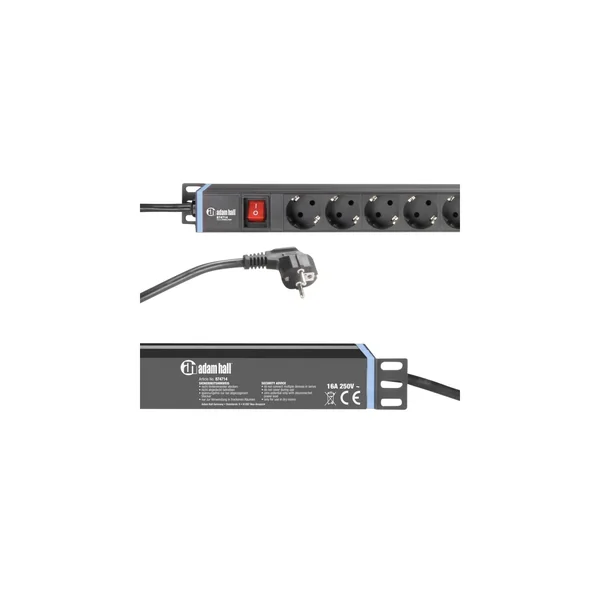 Adam Hall 874714 Power Strip 1U