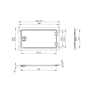 Adam Hall Rack Door 87610