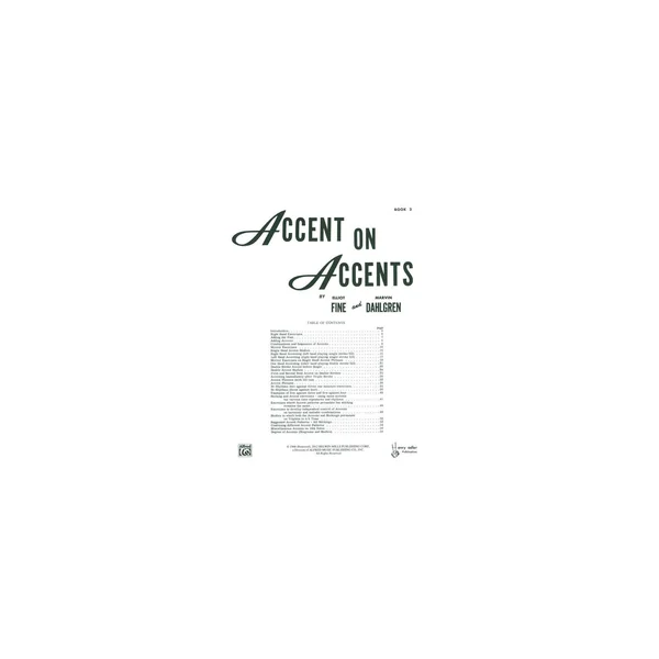 Alfred Music Publishing Accent On Accents 2