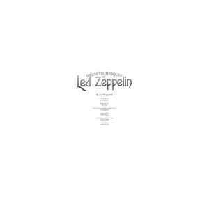 Alfred Music Publishing Drum Techniques Led Zeppelin