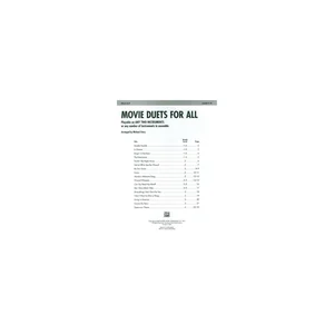 Alfred Music Publishing Movie Duets For All Horn
