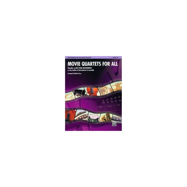 Alfred Music Publishing Movie Quartets for All A-Sax