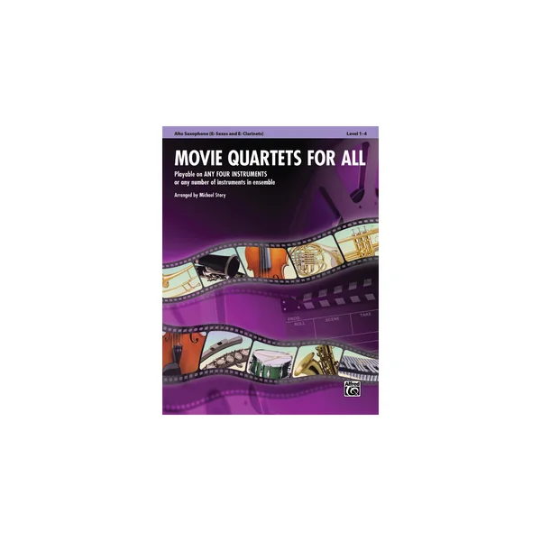 Alfred Music Publishing Movie Quartets for All A-Sax