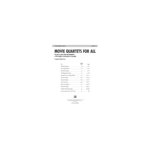 Alfred Music Publishing Movie Quartets for All Clarine