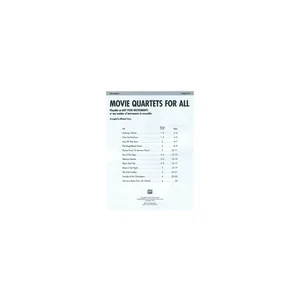 Alfred Music Publishing Movie Quartets for All Percuss
