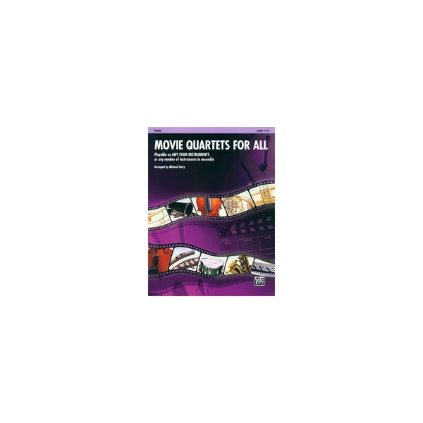 Alfred Music Publishing Movie Quartets for All Viola