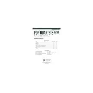 Alfred Music Publishing Pop Quartets For All Flute