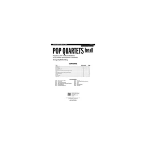 Alfred Music Publishing Pop Quartets For All Trombone