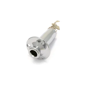 Allparts End Pin Jack Chrome Acoustic