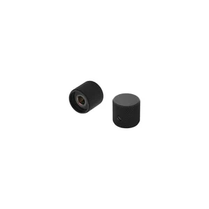 Allparts Metal Barrel Knobs Black