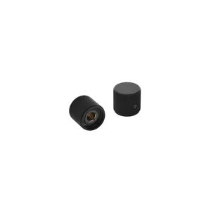 Allparts Metal Barrel Knobs Black