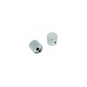 Allparts Metal Barrel Knobs Chrome