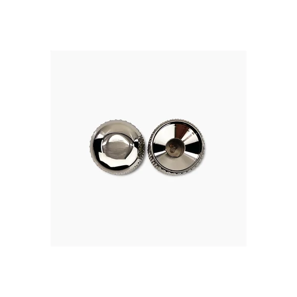 Allparts Metal Barrel Knobs Chrome