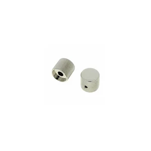 Allparts Metal Barrel Knobs Nickel