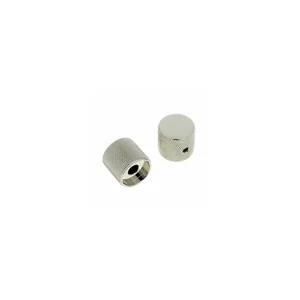 Allparts Metal Barrel Knobs Nickel