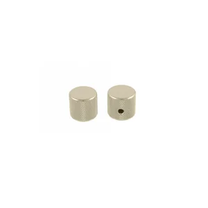 Allparts Metal Barrel Knobs Nickel
