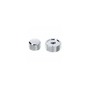 Allparts Stacked Pot Knob Set Chrome