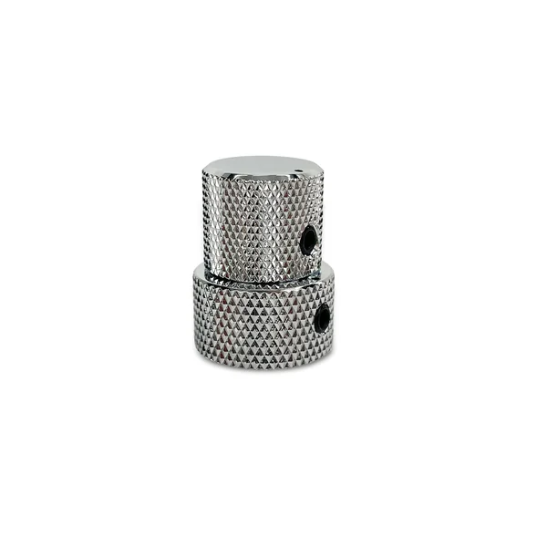 Allparts Stacked Pot Knob Set Chrome
