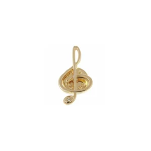 Art of Music Pin Pin Treble Clef w/ Stone