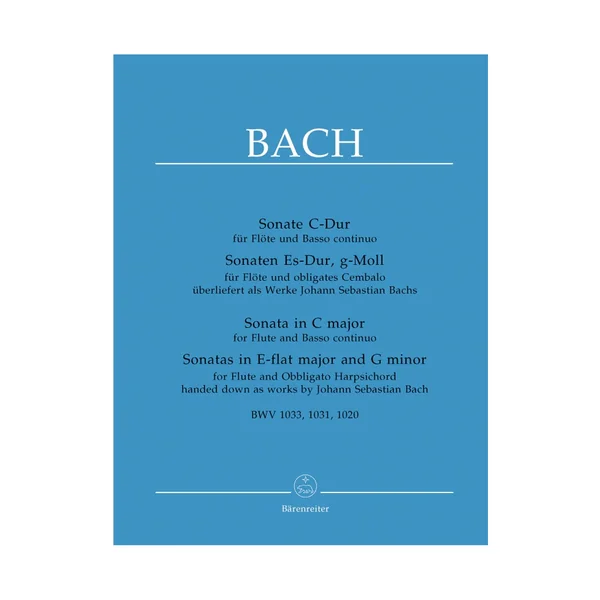 Bärenreiter Bach 3 Sonatan Flöte