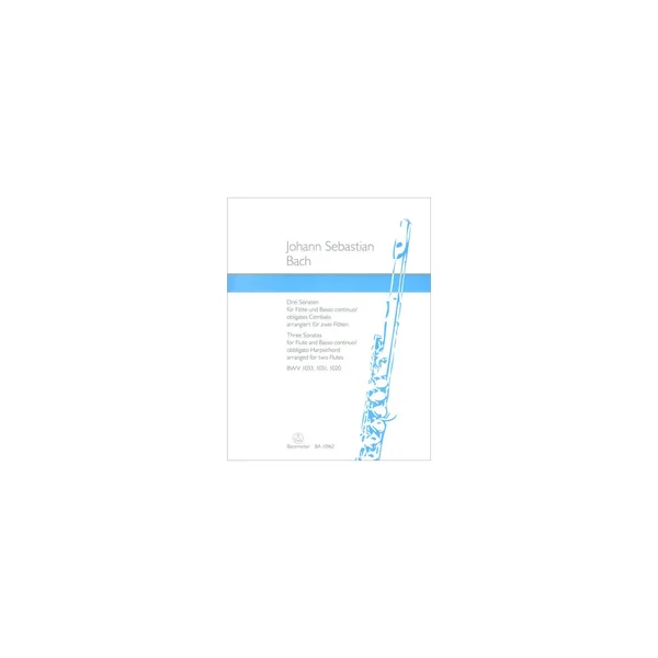 Bärenreiter Bach 3 Sonaten für 2 Flöten