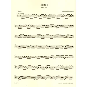 Bärenreiter Bach Cellosuite 1 BWV 1007