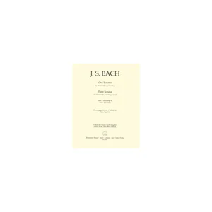 Bärenreiter Bach Drei Sonaten BWV1027-1029