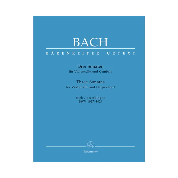 Bärenreiter Bach Drei Sonaten BWV1027-1029
