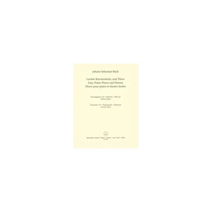 Bärenreiter Bach Leichte Klavierstücke