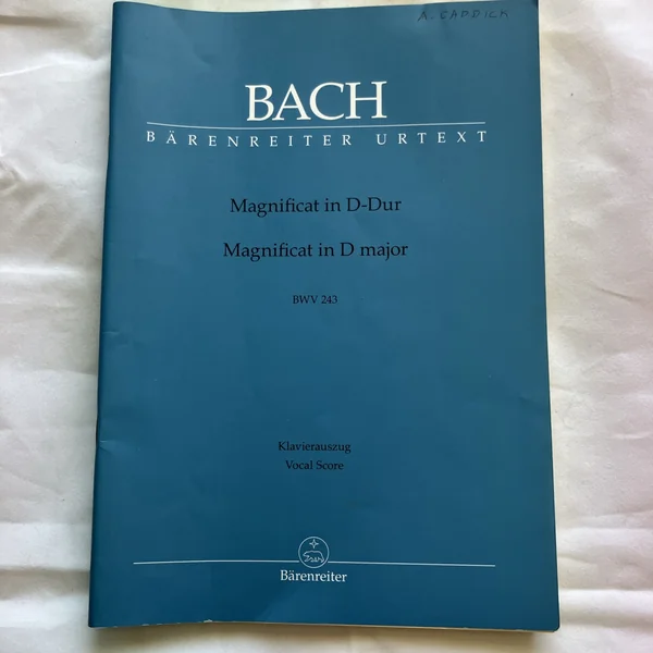 Bärenreiter Bach Magnificat D-Dur