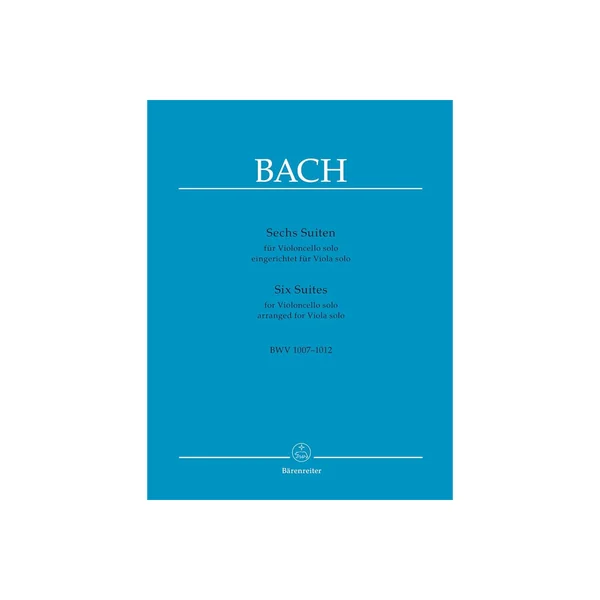 Bärenreiter Bach Suiten BWV1007-1012 Viola