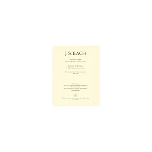 Bärenreiter Bach Violinkonzert BWV 1052