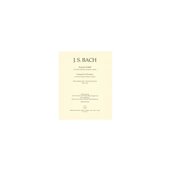 Bärenreiter Bach Violinkonzert BWV 1052