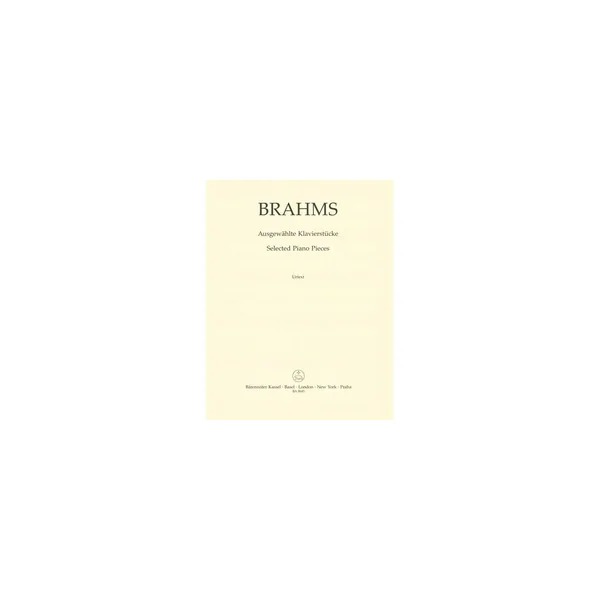 Bärenreiter Brahms Ausgewählte Klavier