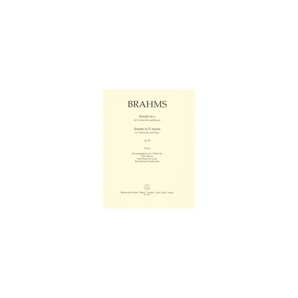 Bärenreiter Brahms Cellosonate op. 38