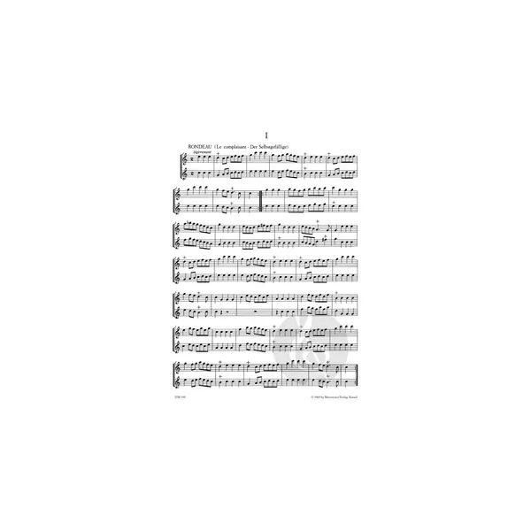 Bärenreiter Chédeville Galante Duos Alt