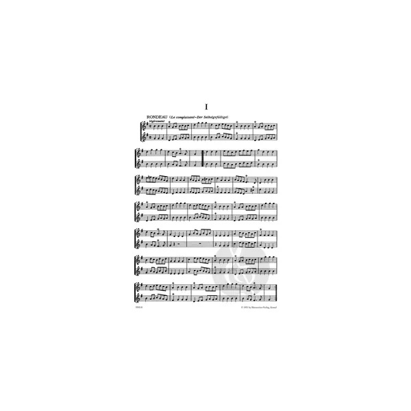 Bärenreiter Chédeville Galante Duos Sopran