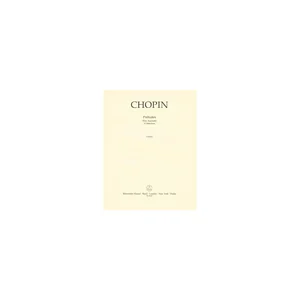 Bärenreiter Chopin Preludes Auswahl