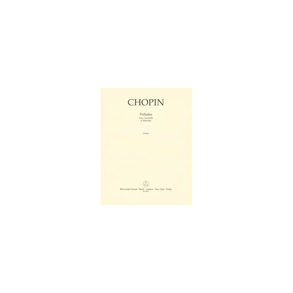 Bärenreiter Chopin Preludes Auswahl