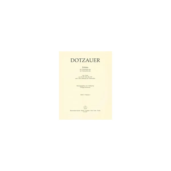 Bärenreiter Dotzauer Etüden Cello