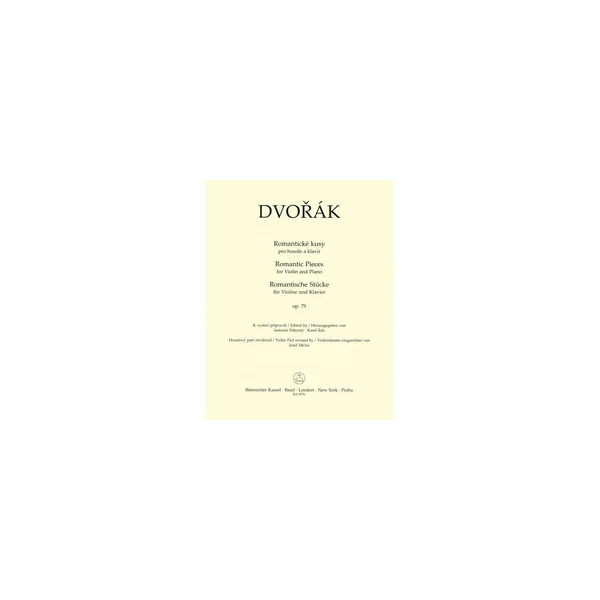 Bärenreiter Dvorák Romantische Stücke