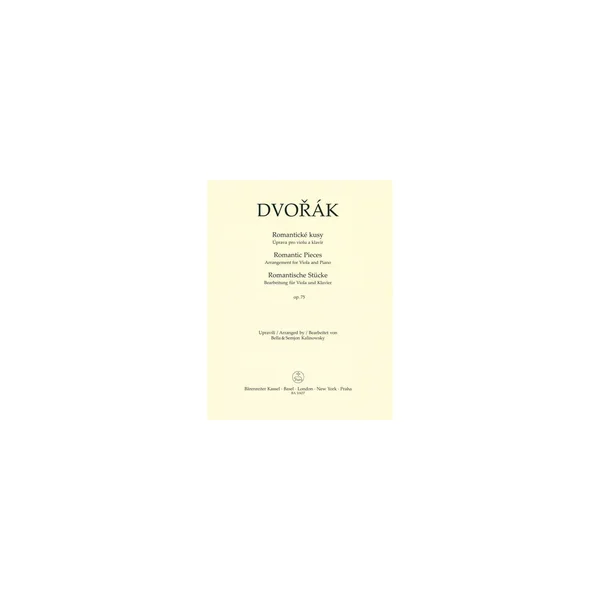 Bärenreiter Dvorák Romantische Stücke