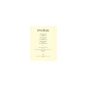 Bärenreiter Dvorák Slavonic Dances op.46
