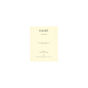 Bärenreiter Fauré 5 Impromptus